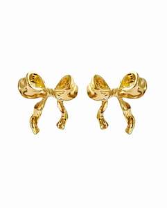 Bow Earrings Gold