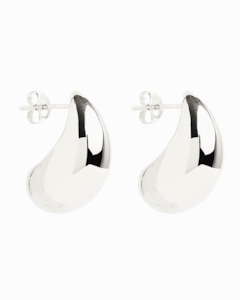 Jumbo Drop Earrings Silver