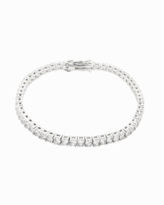 Bracelets: Tennis Bracelet Silver