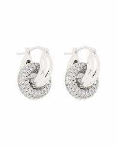 Event: Luminous Duo Hoop Earrings Silver