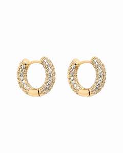 Luminous Hoop Earrings Gold