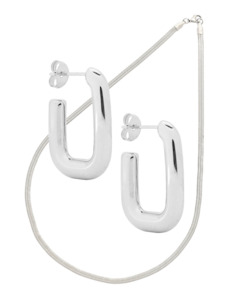 Minimalist Jewellery Set Silver