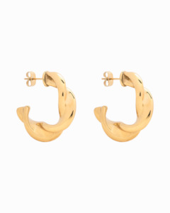 Hoop Sale: Spiral Hoop Earrings Gold