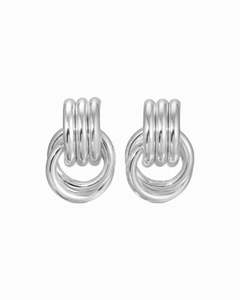 Earrings: Luxe Knot Earrings Silver