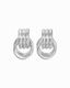 Luxe Knot Earrings Silver