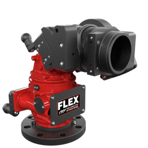 Tft Nozzles Monitors: TFT Flex Manual Monitor With Crank 4" ANSI 150 Outlet: 3.5" MNH - Red