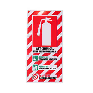 Extinguisher Accessories: Wet Chemical Fire Extinguisher Blazon