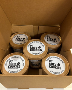 Mixed Pack of 5 tubs Pt Chev Cookies