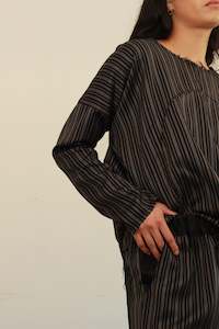 Otsu: Yozakura Top - Stripe Wool