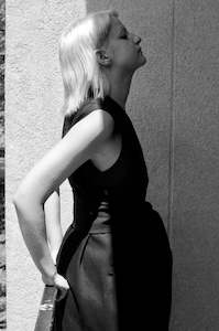 Masami Long Vest - Black