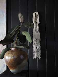 Rachel Long: Japanese linen Necklace / Wall Art ,ver.3
