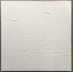 Yukari Kaihori: Untitled, (whiting on Japanese paper) 2021