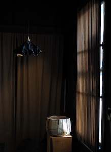 Black metal lamp shade lighting by Public Record