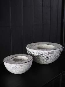 Fiona Mackay: White Half Sphare / Small, Large