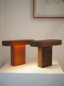Amelia Fagence: Table Lamp,  Walnut or Mahogany