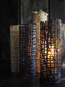 David Austin: Hinaki (Black) Sculptural Lamp