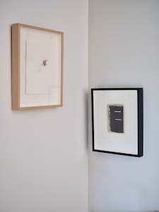 Untitled, 'a cloud of water dust' Book page & Ink 2017