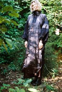 Hand Dyed Vintage Kimono Silk Dress, Ver.3