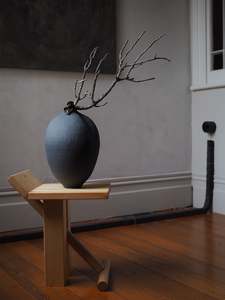 Large Carved Pod Vase