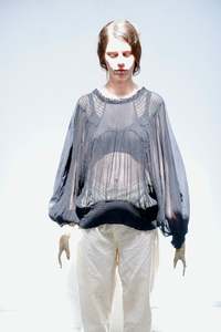 Black '2 sides' top with sheer front