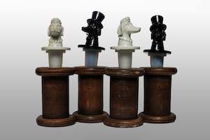 Home People: Bride and Groom Bottle Stoppers