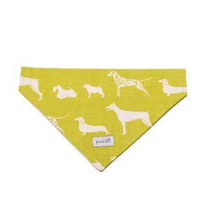 Bandanas Hats Scarves And Snoods: Slip On Lime Dogs Bandana