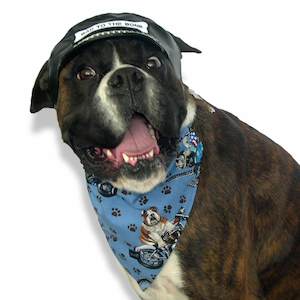 Bandanas Hats Scarves And Snoods: Slip On Bikie Dogs bandana