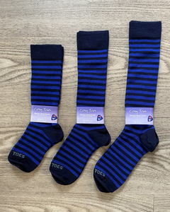 Products: Kids Merino Socks - Navy/Royal Long - Kids Outdoor Clothing NZ - Puddle Jumpers