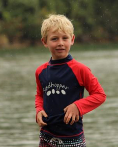 Products: Sandhopper Rashvest - Red/Navy - Kids Outdoor Clothing NZ - Puddle Jumpers