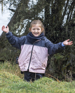 Extreme Backpack Jacket - Pink/Navy - Kids Outdoor Clothing NZ - Puddle Jumpers