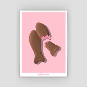 Products: Chocolate Fish Print pudunkart