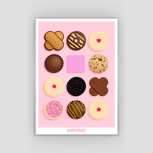 Bikkies Print pudunkart