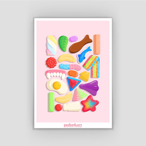 Lolly Scramble Print pudunkart