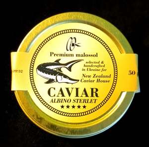 NZ Caviar House - Diamond Caviar (Albino Sterlet) 50g