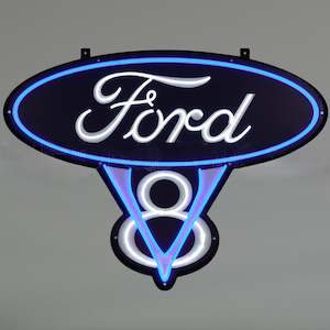Neon Signs: Ford V8 LED Flex Neon Sign  NEA-071