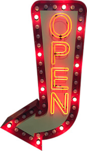 Open Arrow Neon Sign (oversized) - NEBS-314