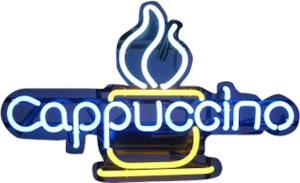 Cappuccino Neon Sign (white) - NEBS-240