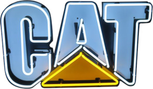 Truck Agriculture Signs: CAT Neon Sign - NET-311