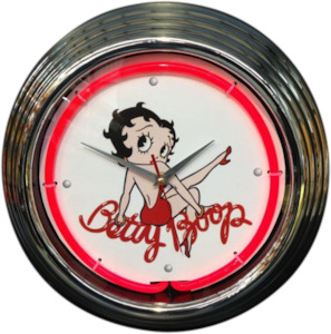 Nostalgia Clocks: Betty Boop Neon Clock - NENC-110