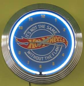 Childrens Clocks: Hot Wheels Neon Clock - NENC-546