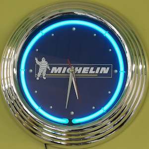 Petrol Oil Clocks: Michelin Man Neon Clock -NENC-49