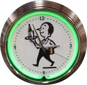 Willie the Waiter Neon Clock - NENC-508