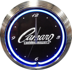 Camaro by Chevrolet Neon Clock - NENC-109