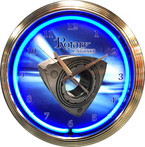 Rotary Engine Neon Clock - NENC-145