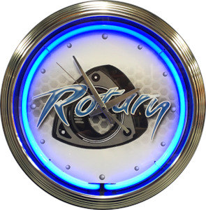 Mazda Rotary Neon Clock - NENC-143