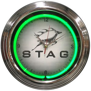 Clock Uk European: Triumph Stag Neon Clock - NENC-146