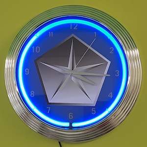 Chrysler Pentastar Neon Clock - NENC-560