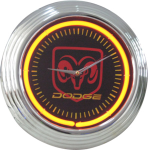 Clock Mopar: Dodge Ram Neon Clock - NENC-17