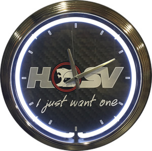 Clock Holden: HSV  Neon Clock (White NENC-140, Red NENC-141)