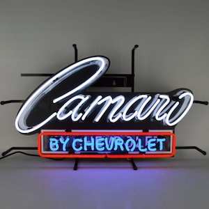 Sign Chev: Camaro By Chevrolet Neon Sign - NEA-042